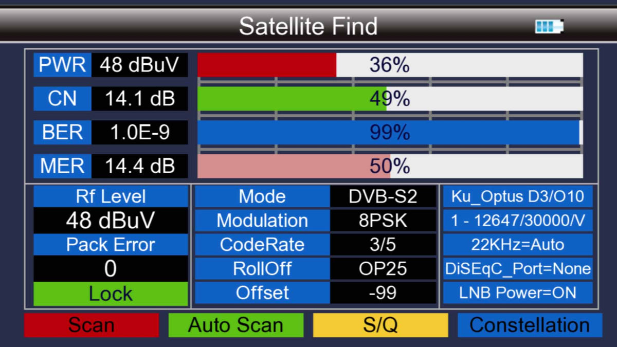 SatKing SK-9000C Combo Digital Satellite and Terrestrial Meter
