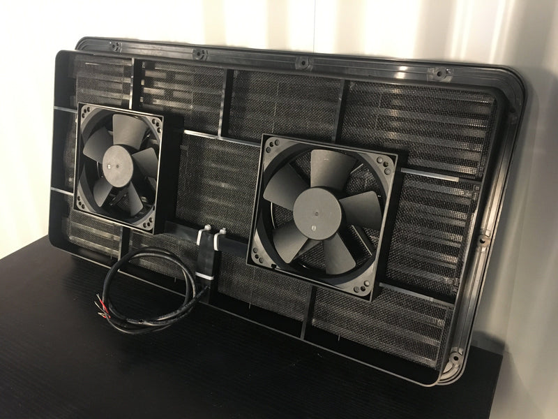 RV Fridge Vent for Caravans and Motorhomes FV3000 (Large Size with built in fans)