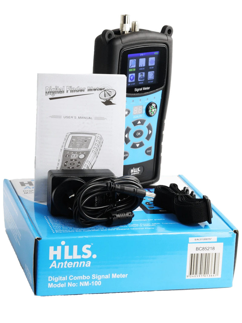 Hills Antenna NM-100 HD Satellite and Terrestrial TV Signal Analyser Meter