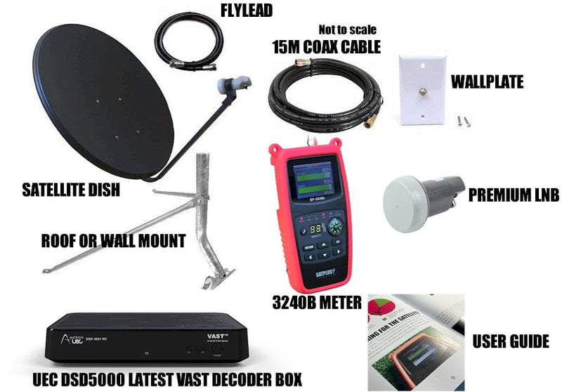 VAST Free to Air Television Full Satellite System for Home