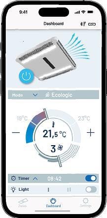 Global Breezonic 3500W Premium Roof Mounted Caravan Air Conditioner