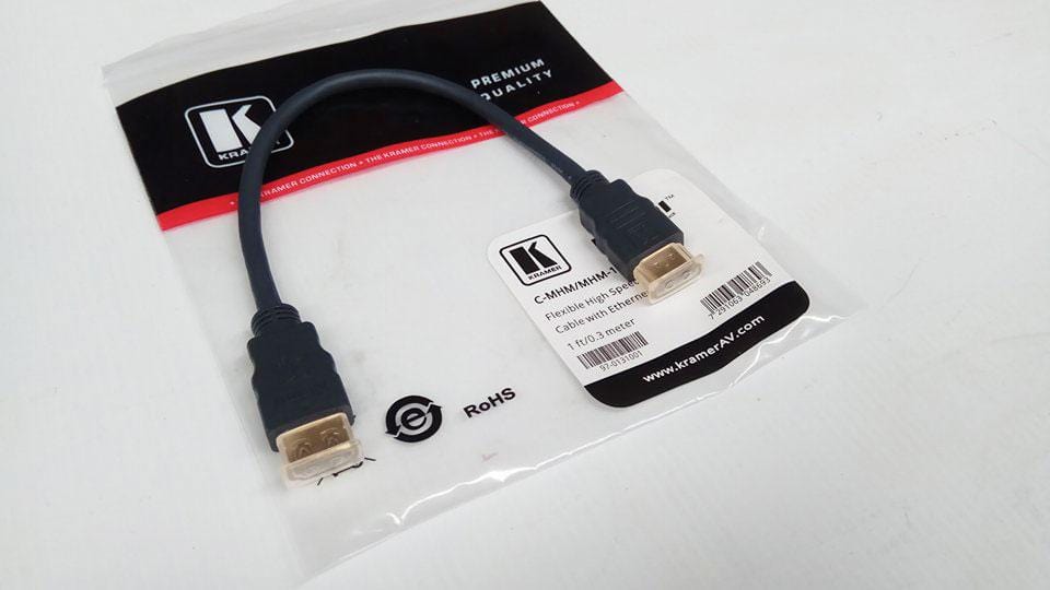 Kramer Flexible High Speed HDMI Cable - 0.3 Metre