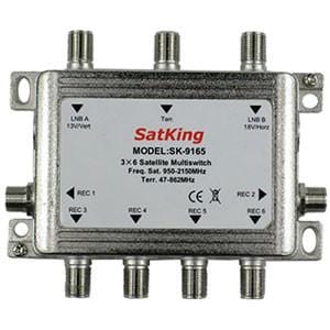 SatKing 3 in 6 out Multiswitch