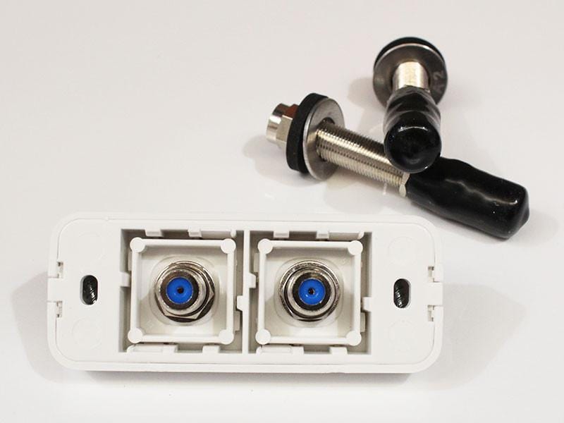 EziPlate Dual Weatherproof Caravan Fitting