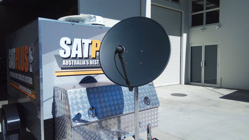 Drawbar pole suit satellite dishes (up to 90cm)