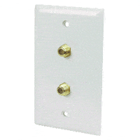 Twin F Type Wallplate