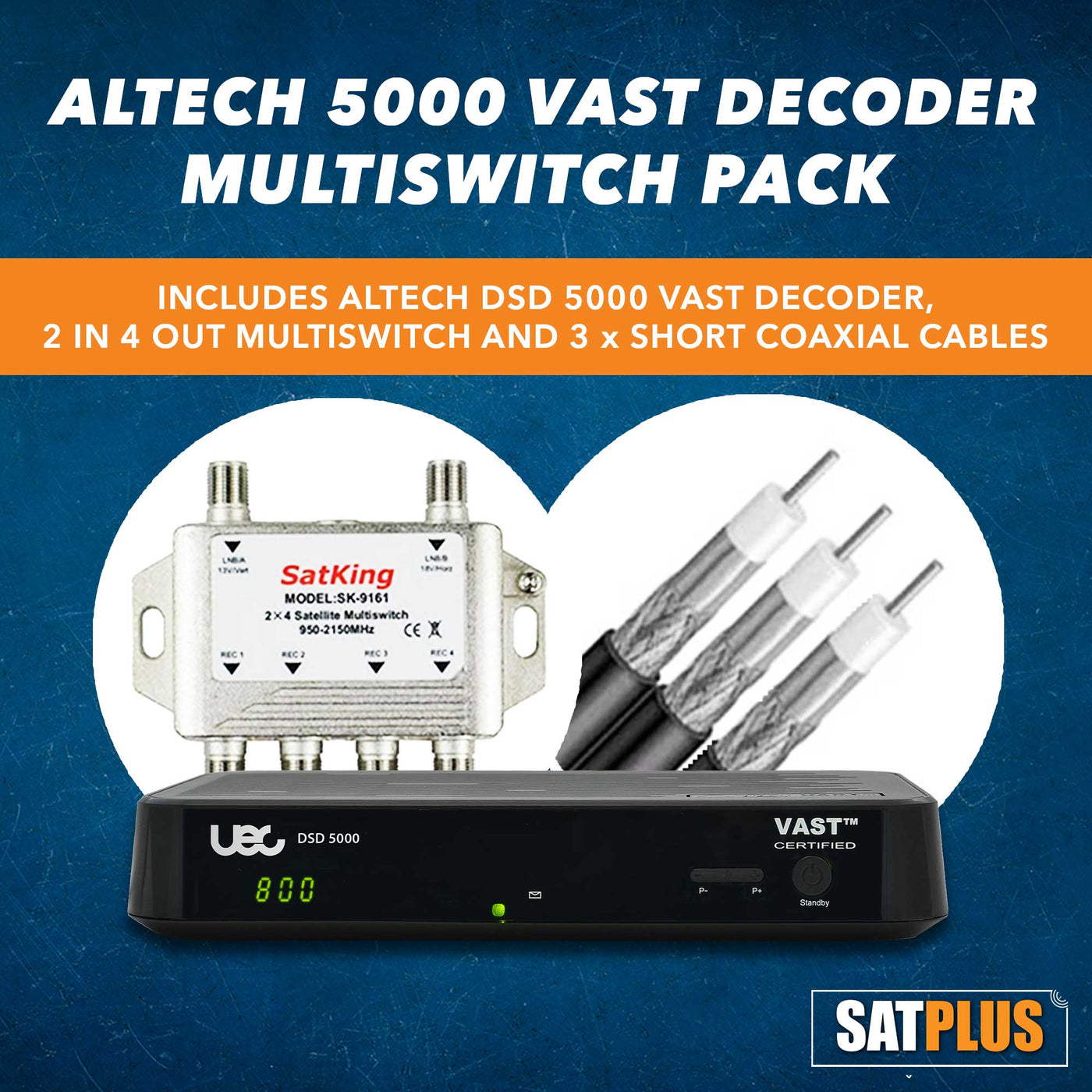 Altech UEC DSD 5000 VAST Box with Multiswitch for Foxtel decoder and VAST