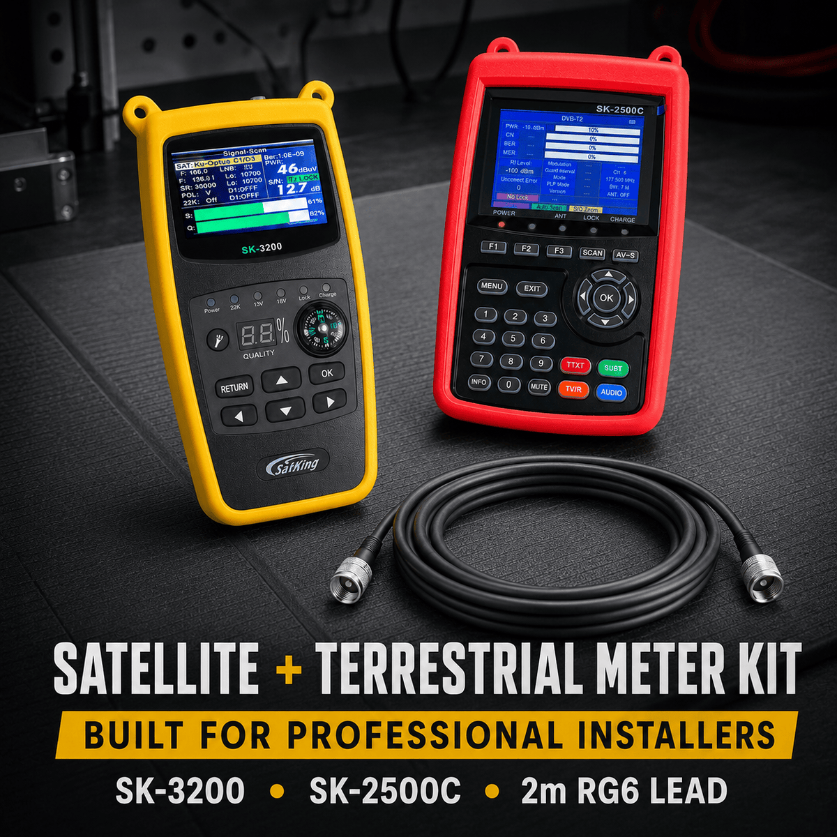 Professional Satellite and Terrestrial Meter Combo