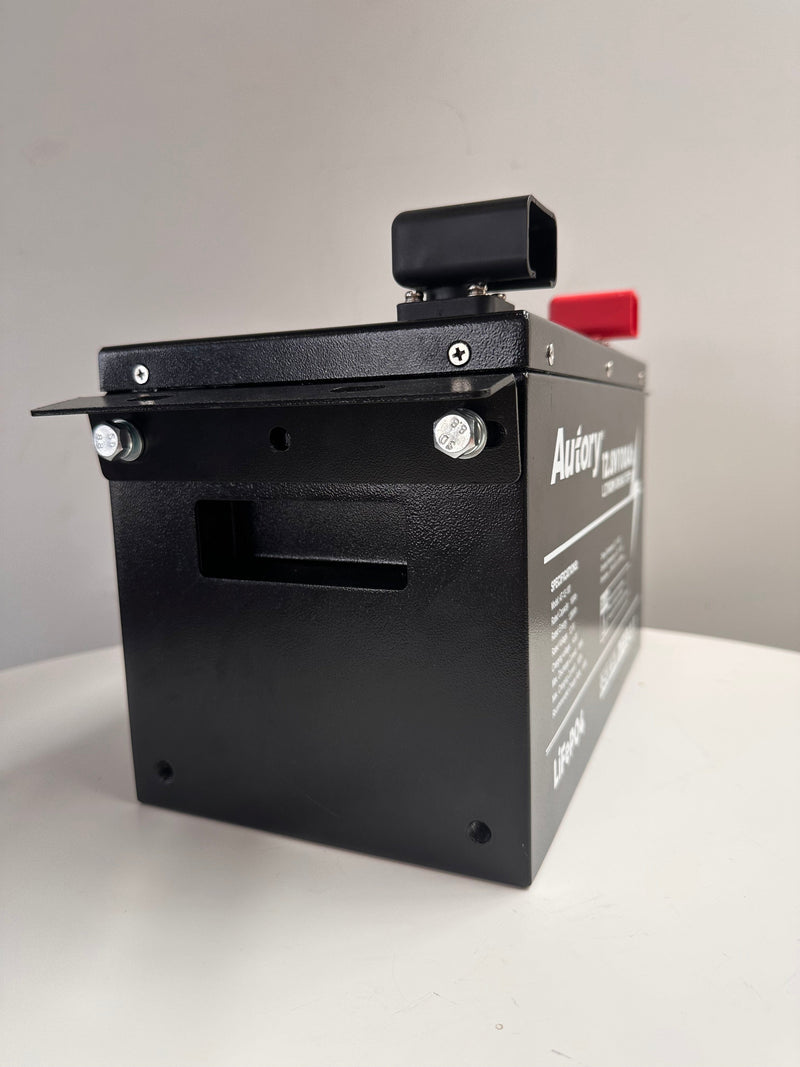 SJRV Autory 12V Hi-Output LifePO4 100A Lithium Battery | Metal Case | 3 Year Warranty