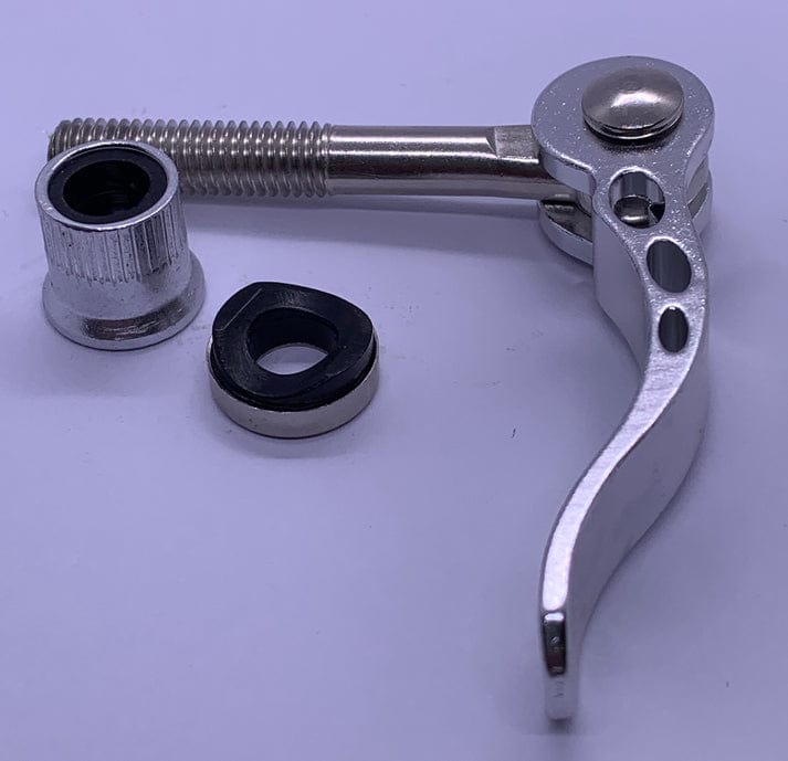 Aluminium Cam Lever with Nut M8 x 60mm Thread - SILVER