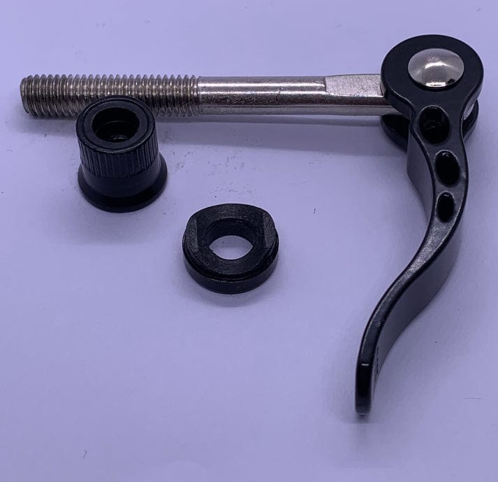 Aluminium Cam Lever with Nut M8 x 75mm Thread - BLACK
