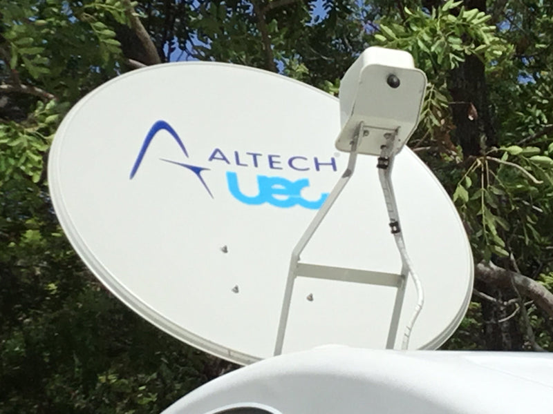 Altech UEC Halo 85cm Auto Roof Mounted Satellite Dish System BUNDLE DEAL BONUS