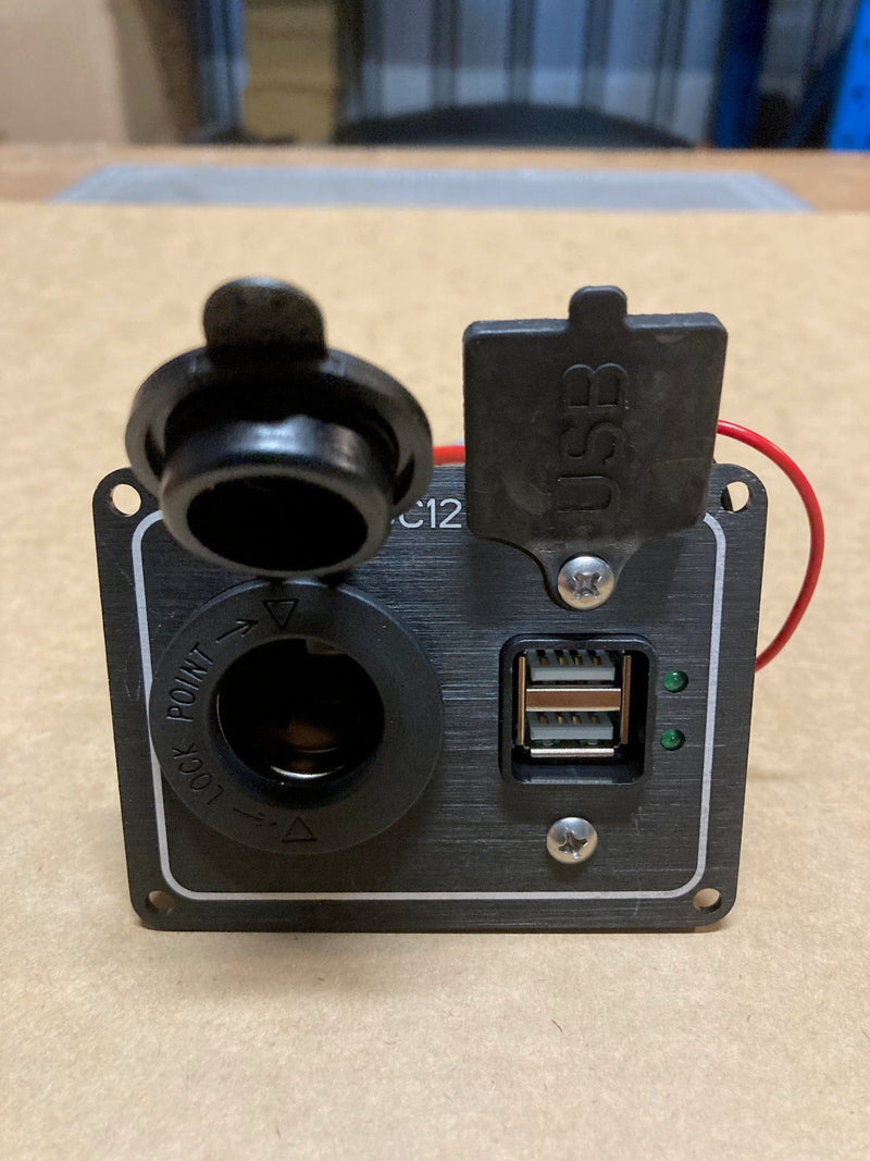 RWB Marine Weatherproof USB and 12V Socket Board