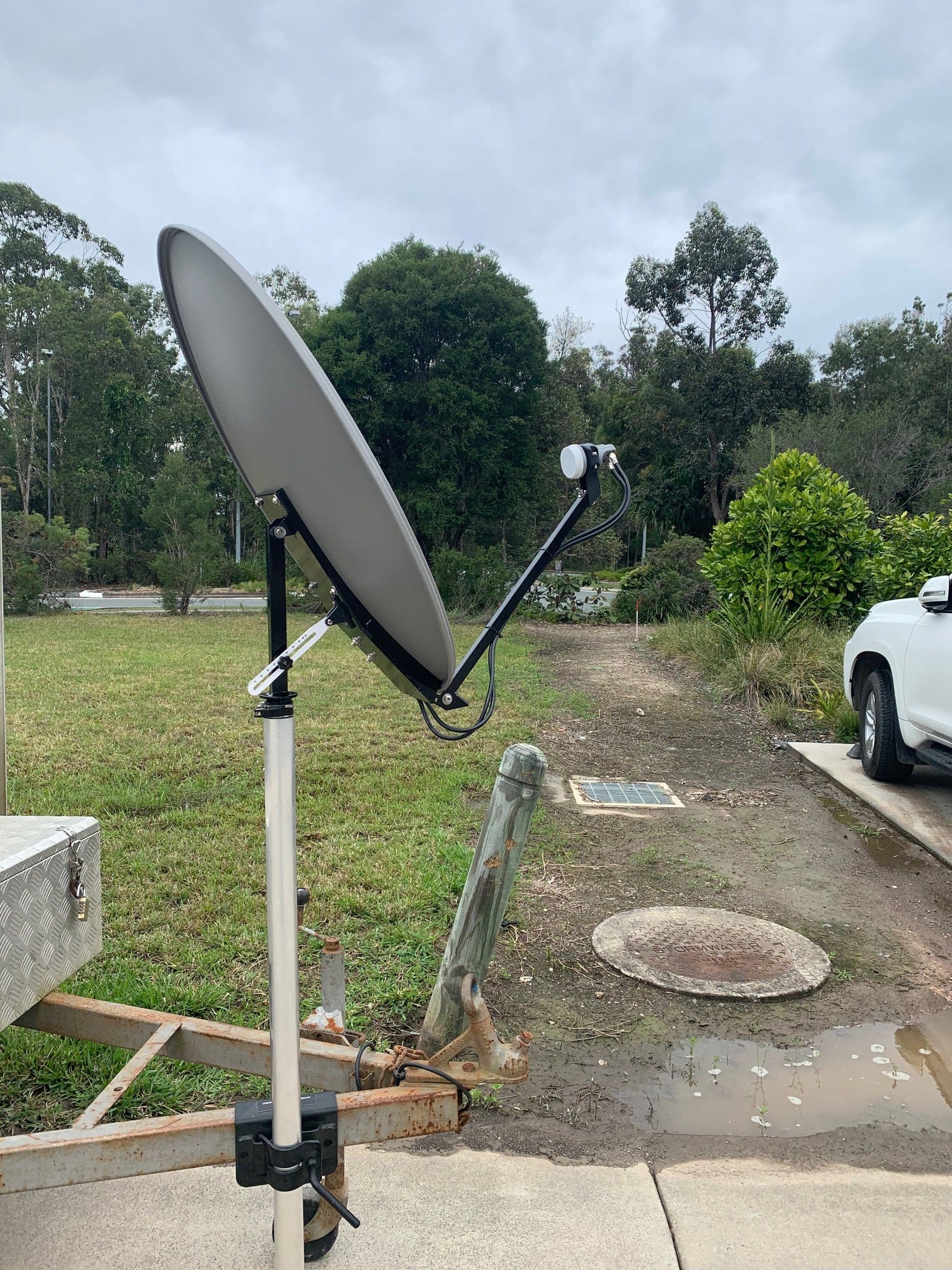 Drawbar pole suit TD1 Sat TV Dish