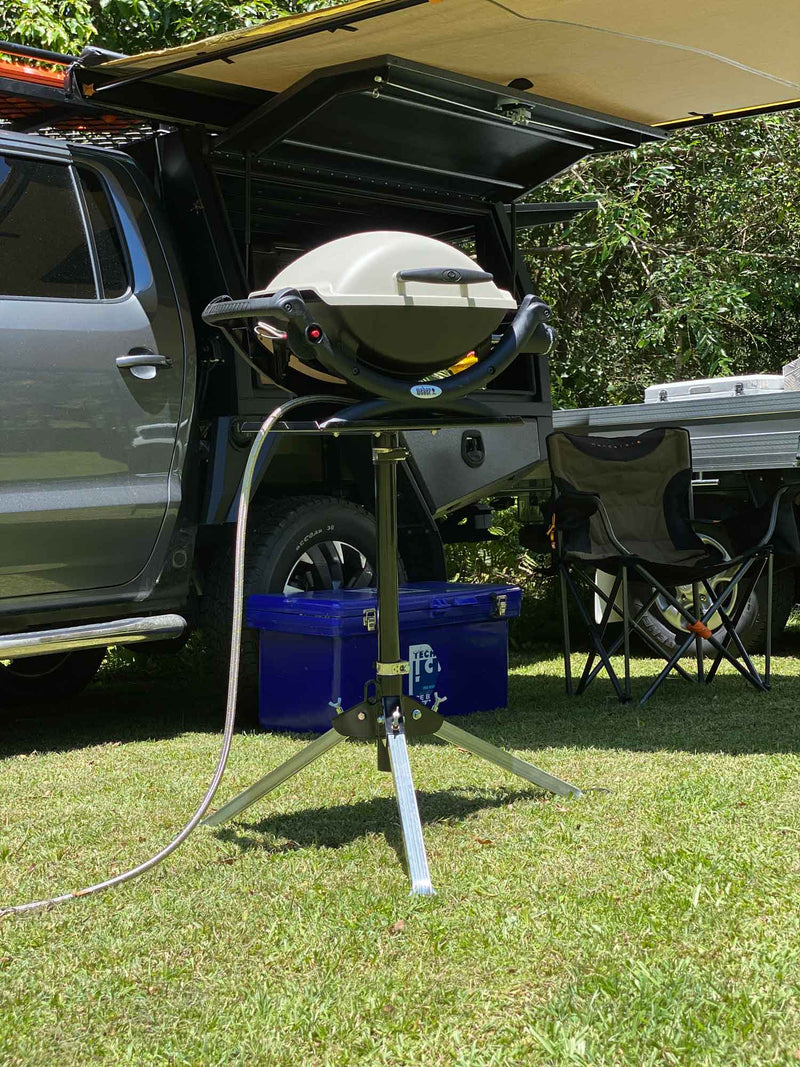 Trip-Pod BBQ Tripod Stand to suit Ziggy Nomad for Caravans and Camping