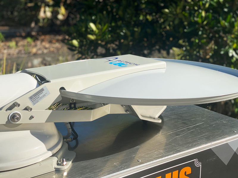 Altech UEC Aura (Halo) 60cm Automatic Caravan Sat Dish Bundle Deal
