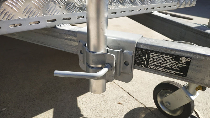 Universal Satellite Dish Drawbar Clamp - Caravan Bracket