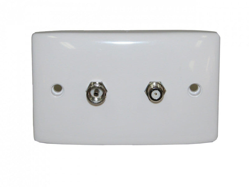 F Type and PAL TV Wallplate