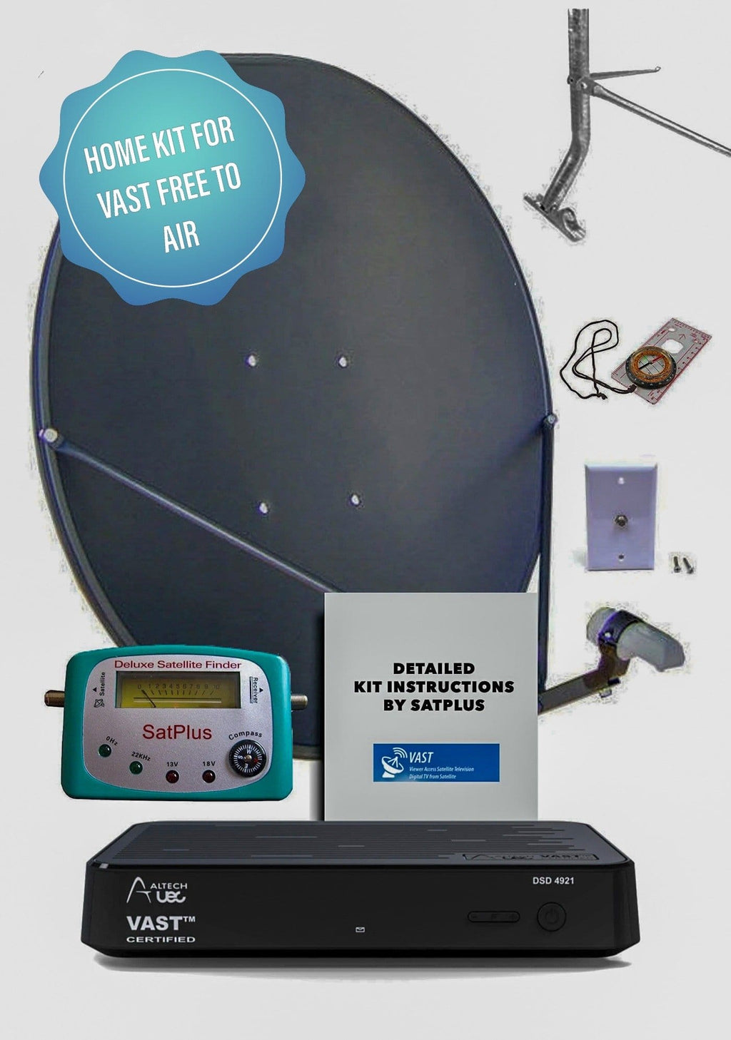 Complete Satellite TV VAST/Foxtel Satellite Dish Kit