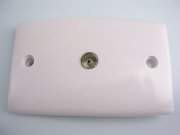 Standard PAL Type TV Wallplate with F Type Rear