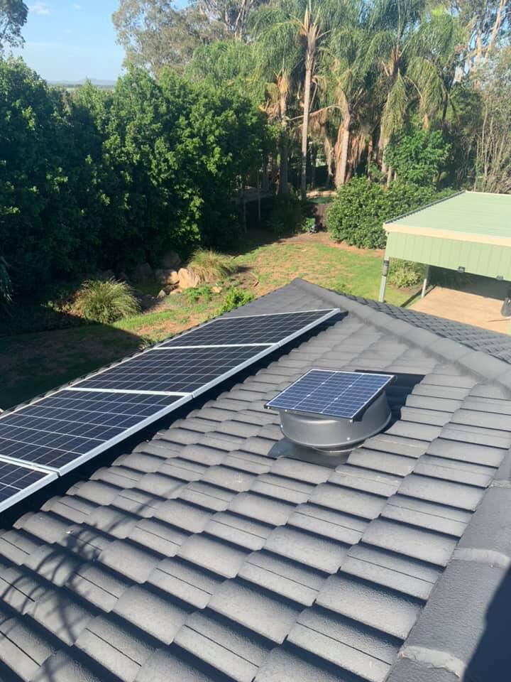 Solar Roof Ventilation Fan Outdoor Extraction Fan Home house and Shed