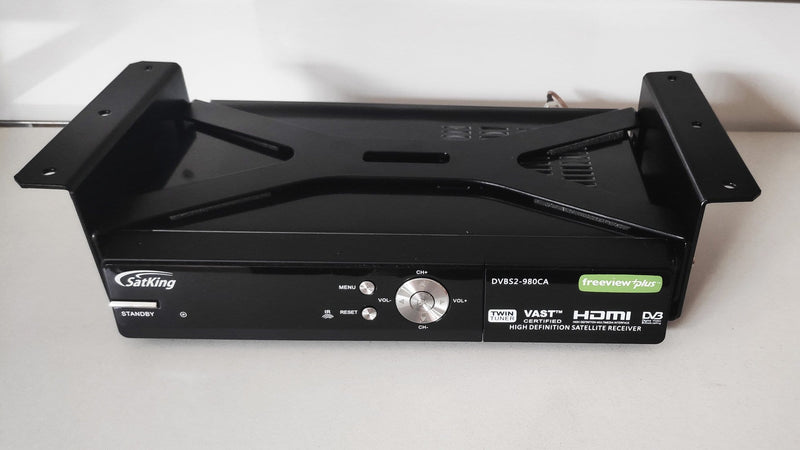 Custom made shelf bracket to suit the SatKing DVBS2-980CA Twin Tuner VAST Satellite TV Receiver
