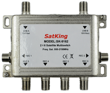 SatKing 2 in 6 out Multiswitch