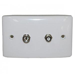 F Type and PAL TV Wallplate